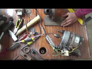 how to make a powerful milling cutter from a motor from a washing machine on your own