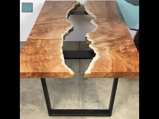 making tables with a river